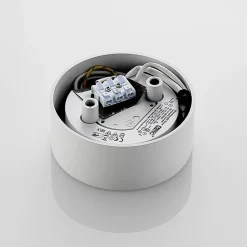 Arcchio LED plafondlamp Rotari, wit, metaal, Ø 12cm