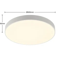 Arcchio LED plafondlamp Vanida, wit, Ø 60 cm, omhoog/omlaag