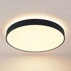 Arcchio LED plafondlamp Vanida, zwart, Ø 60 cm, omhoog/omlaag