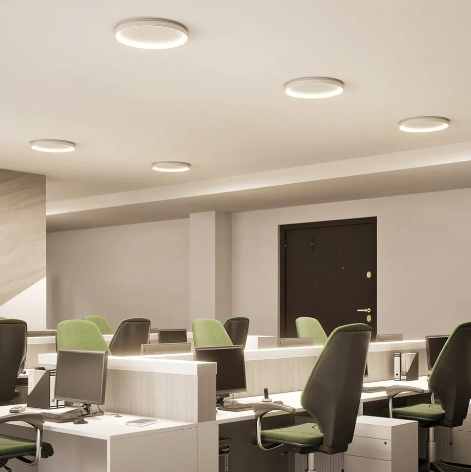 Arcchio LED plafondlamp Vivy, Ø 58 cm, wit, metaal