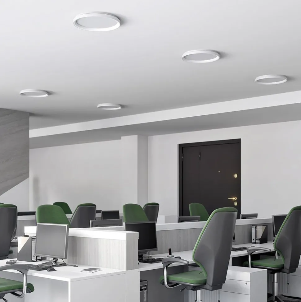 Arcchio LED plafondlamp Vivy, Ø 58 cm, wit, metaal