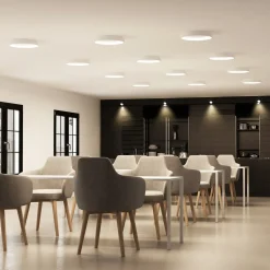 Arcchio LED plafondlamp Vivy, Ø 38 cm, wit, metaal