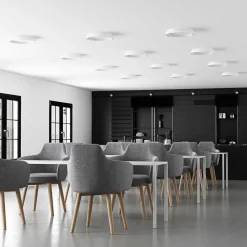 Arcchio LED plafondlamp Vivy, Ø 38 cm, wit, metaal