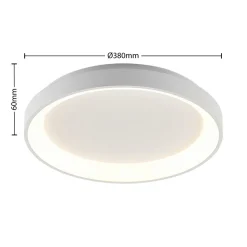 Arcchio LED plafondlamp Vivy, Ø 38 cm, wit, metaal