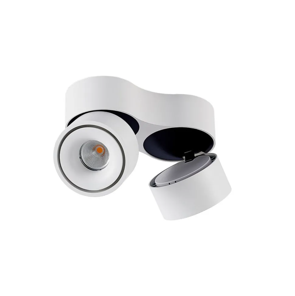 Arcchio LED plafondspot Rotari, wit, 2-lamps, 1640lm