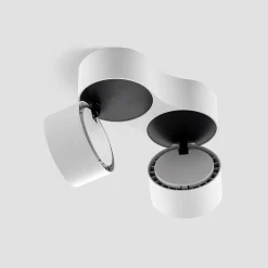 Arcchio LED plafondspot Rotari, wit, 2-lamps, 1640lm