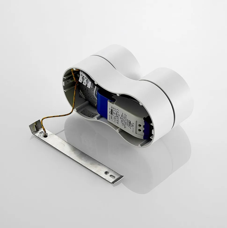 Arcchio LED plafondspot Rotari, wit, 2-lamps, 1640lm