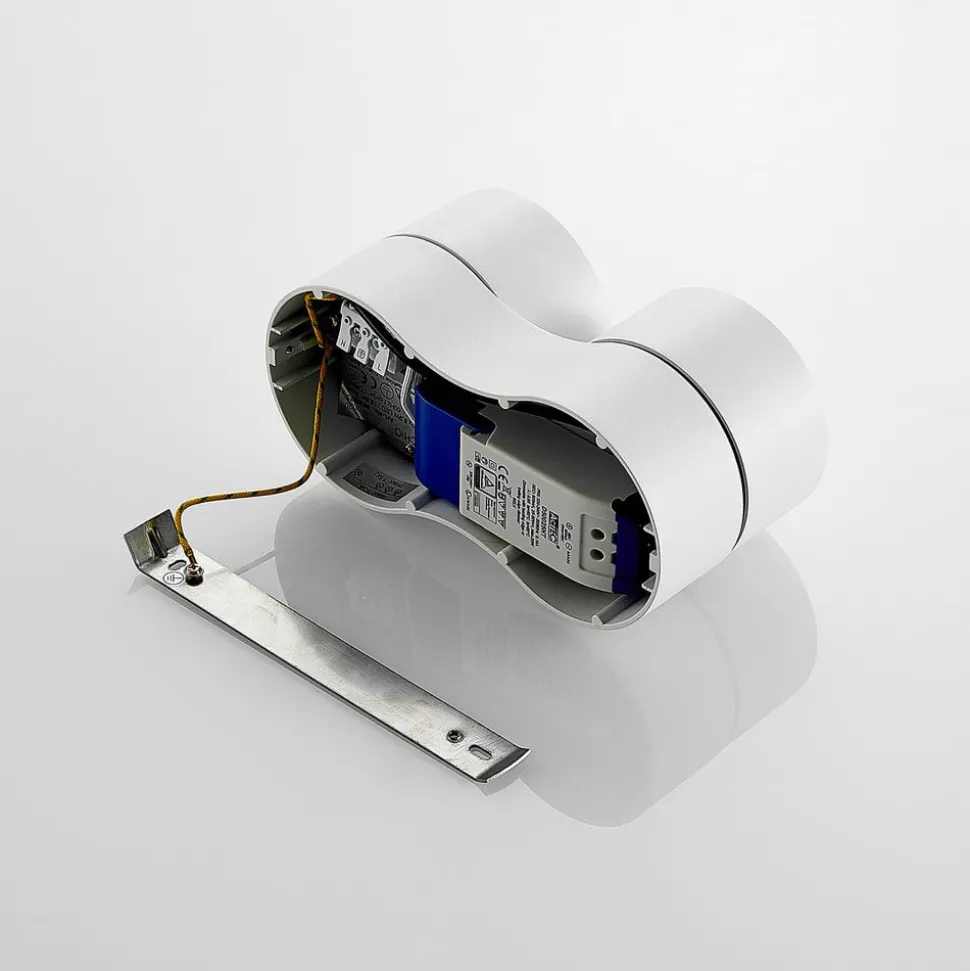 Arcchio LED plafondspot Rotari, wit, 2-lamps, 1640lm