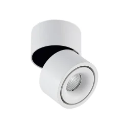 Arcchio LED plafondspot Rotari, wit, 1-lamp, 710lm