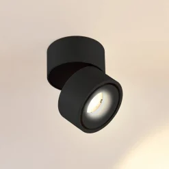 Arcchio LED plafondspot Rotari, 2150lm, 1-lamp, zwart