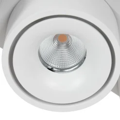 Arcchio LED plafondspot Rotari, lenzen, 3-lamps, wit