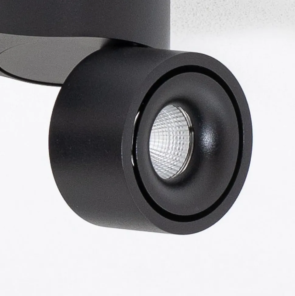 Arcchio LED plafondspot Rotari, 1240lm, 2-lamps, zwart