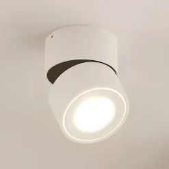 Arcchio LED plafondspot Rotari, wit, 1-lamp, 1560lm