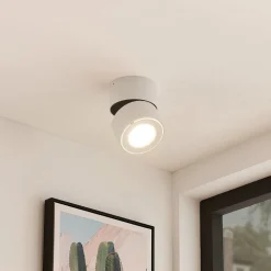 Arcchio LED plafondspot Rotari, wit, 1-lamp, 1560lm