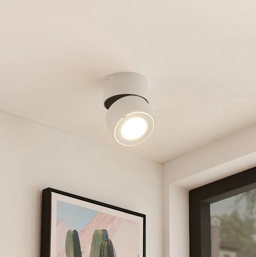 Arcchio LED plafondspot Rotari, wit, 1-lamp, 1560lm