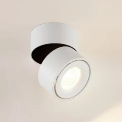 Arcchio LED plafondspot Rotari, wit, 1-lamp, 1560lm