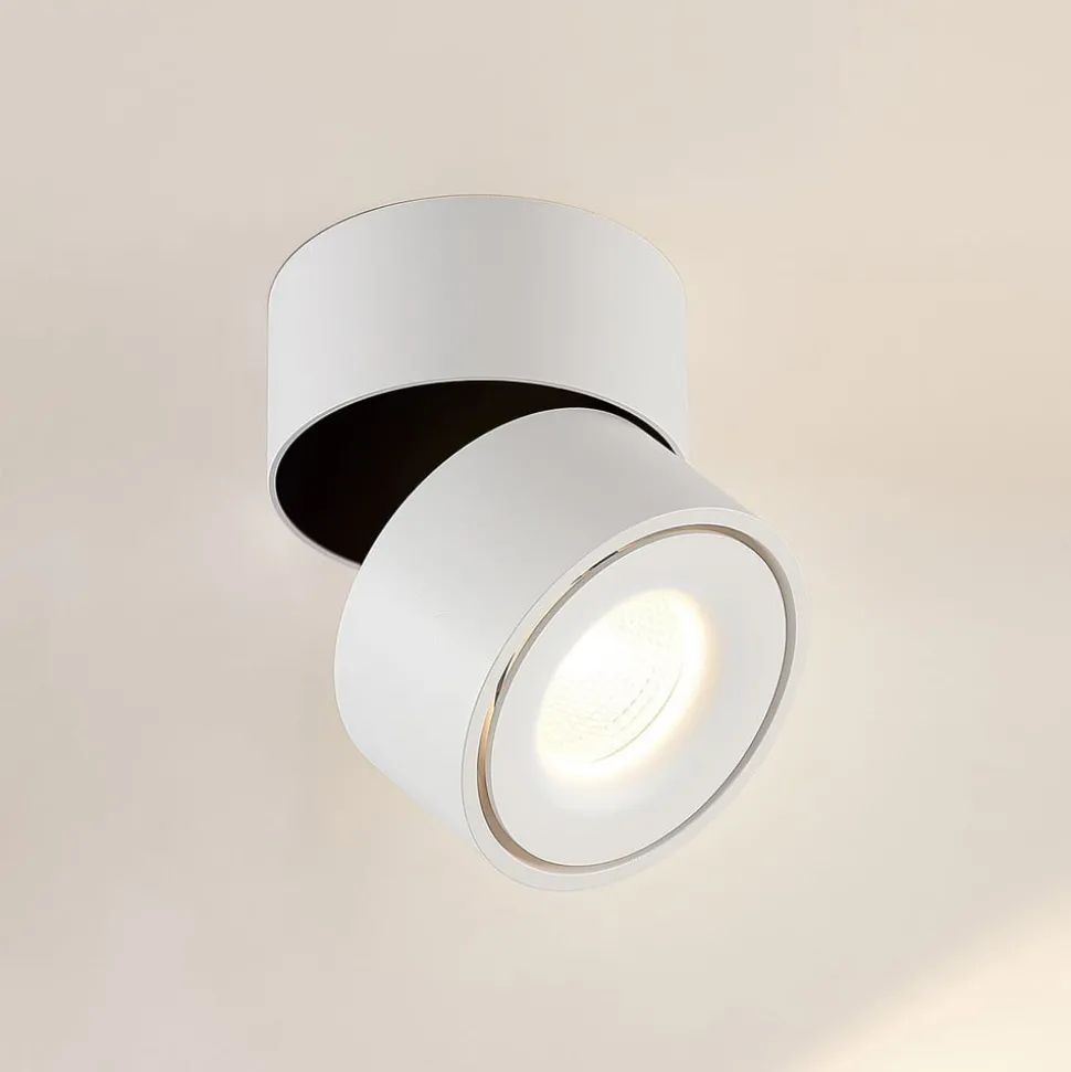 Arcchio LED plafondspot Rotari, wit, 1-lamp, 1560lm