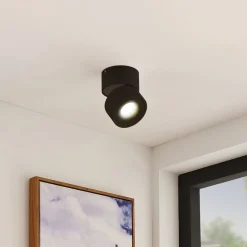 Arcchio LED plafondspot Rotari, 620lm, 1-lamp, zwart