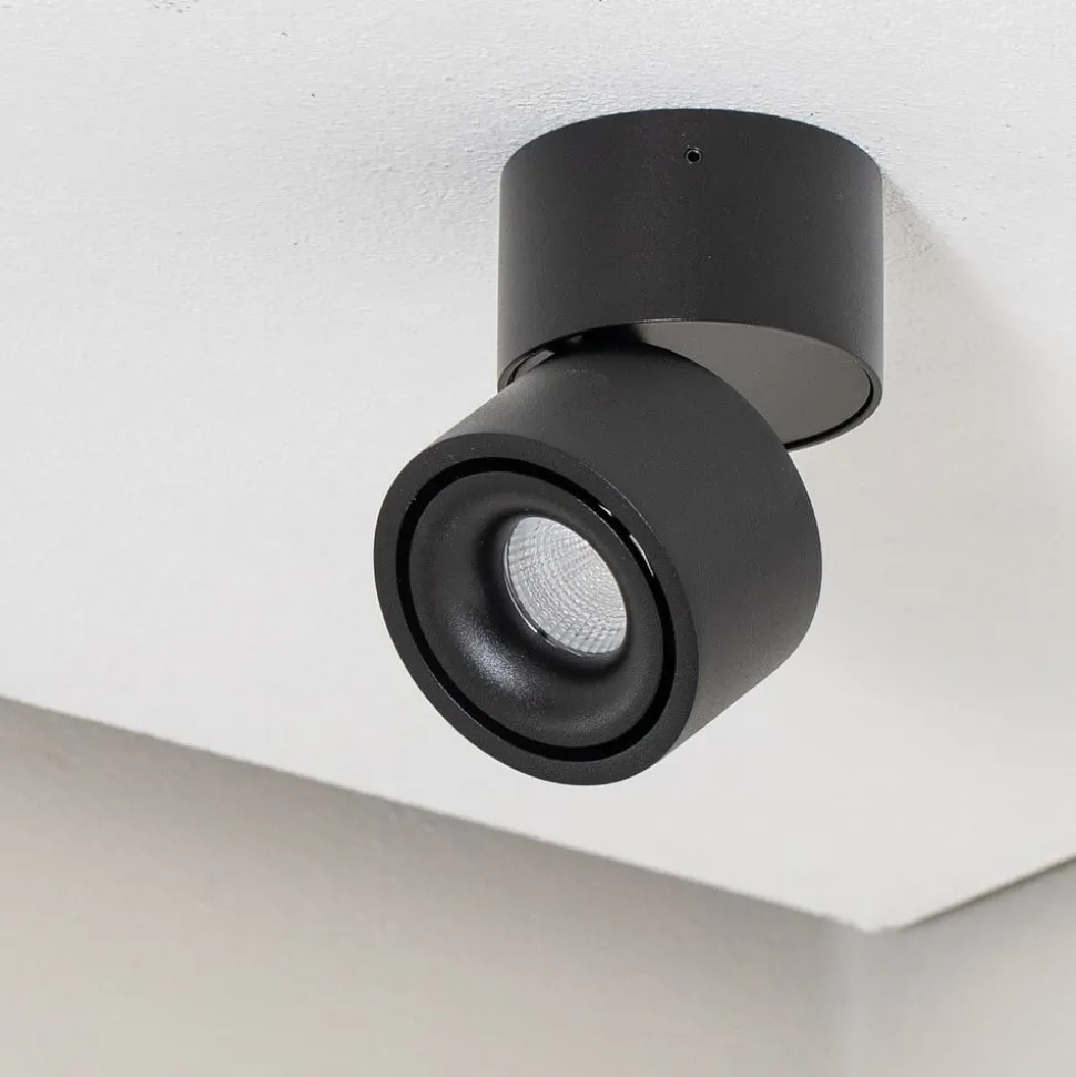 Arcchio LED plafondspot Rotari, 620lm, 1-lamp, zwart