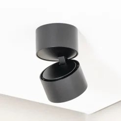 Arcchio LED plafondspot Rotari, 620lm, 1-lamp, zwart