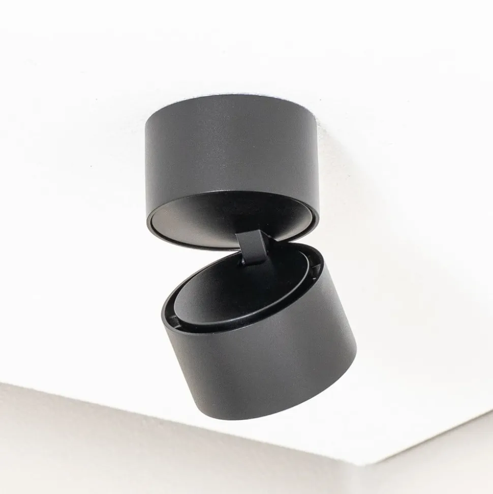 Arcchio LED plafondspot Rotari, 620lm, 1-lamp, zwart