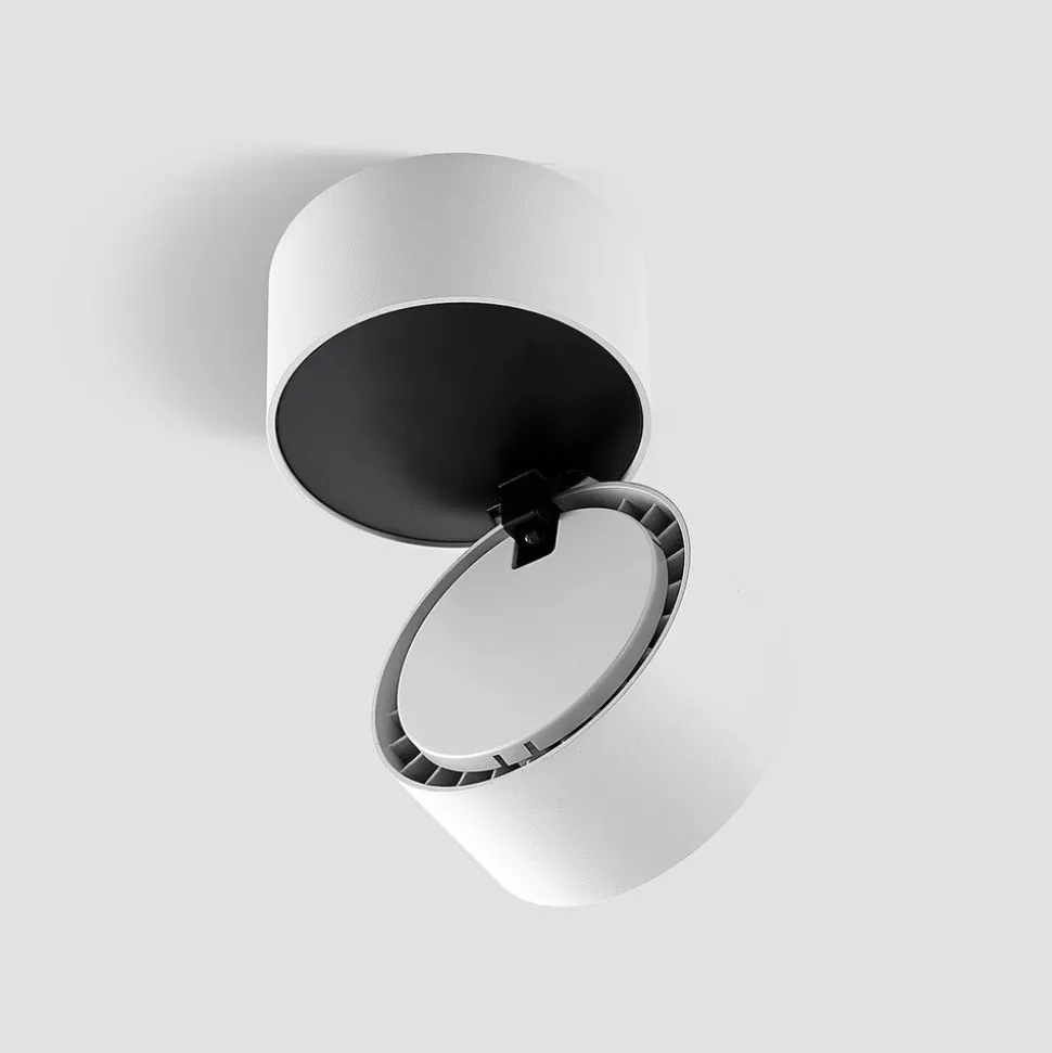 Arcchio LED plafondspot Rotari, wit, 1-lamp, 790lm