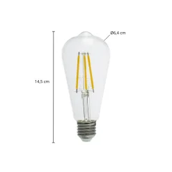 Arcchio LED rustieke lamp helder E27 3,8W 2700K