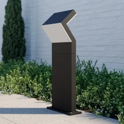 Arcchio LED sokkellamp Havin, antraciet, metaal, 60cm