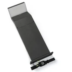 Arcchio LED sokkellamp Havin, antraciet, metaal, 60cm