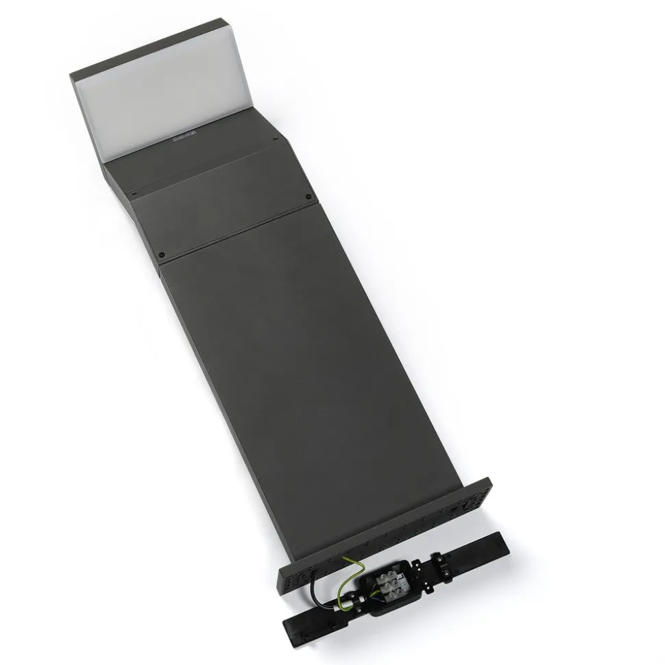 Arcchio LED sokkellamp Havin, antraciet, metaal, 60cm