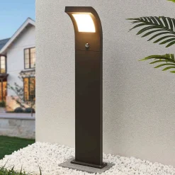 Arcchio LED tuinpadverlichting, 100 cm, antraciet, sensor, IP54
