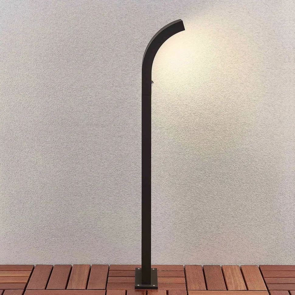 Arcchio LED tuinpadverlichting, 100 cm, antraciet, sensor, IP54