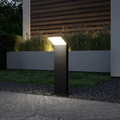 Arcchio LED tuinpadverlichting Yolena, 60 cm, antraciet, aluminium