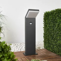 Arcchio LED tuinpadverlichting Yolena, sensor, 60 cm, antraciet