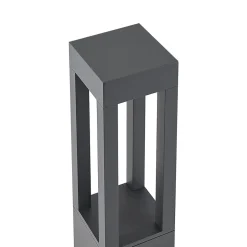 Arcchio LED tuinpadverlichting Lienna, 60 cm, grijs, metaal, IP65