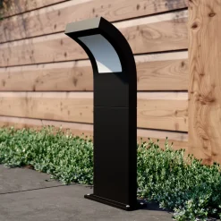 Arcchio LED tuinpadverlichting, IP65, 60 cm, antraciet, metaal