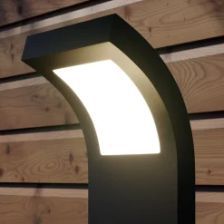 Arcchio LED tuinpadverlichting, IP65, 60 cm, antraciet, metaal