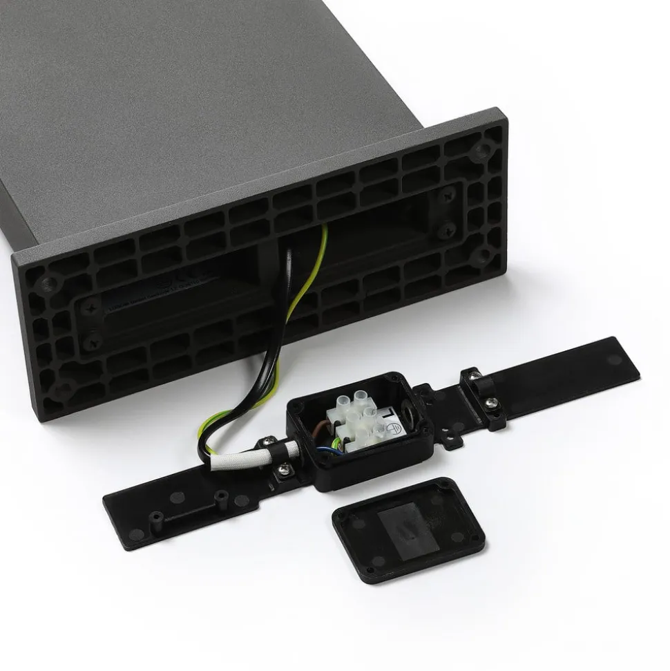 Arcchio LED tuinpadverlichting, IP65, 60 cm, antraciet, metaal