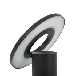 Arcchio LED tuinpadverlichting Tovio, antraciet, Ø 24cm, sensor