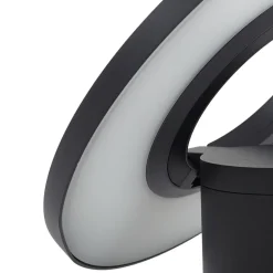 Arcchio LED tuinpadverlichting Tovio, antraciet, Ø 24cm, sensor