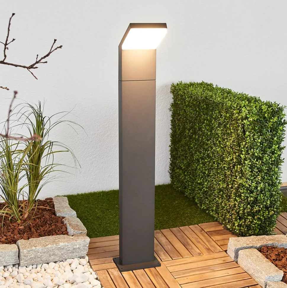 Arcchio LED tuinpadverlichting Yolena, 100 cm, antraciet, aluminium