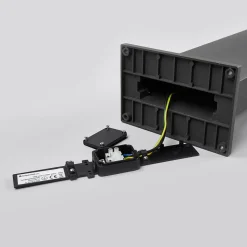 Arcchio LED tuinpadverlichting Yolena, 100 cm, antraciet, aluminium