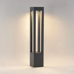 Arcchio LED tuinpadverlichting Lienna, 90 cm, grijs, metaal, IP65