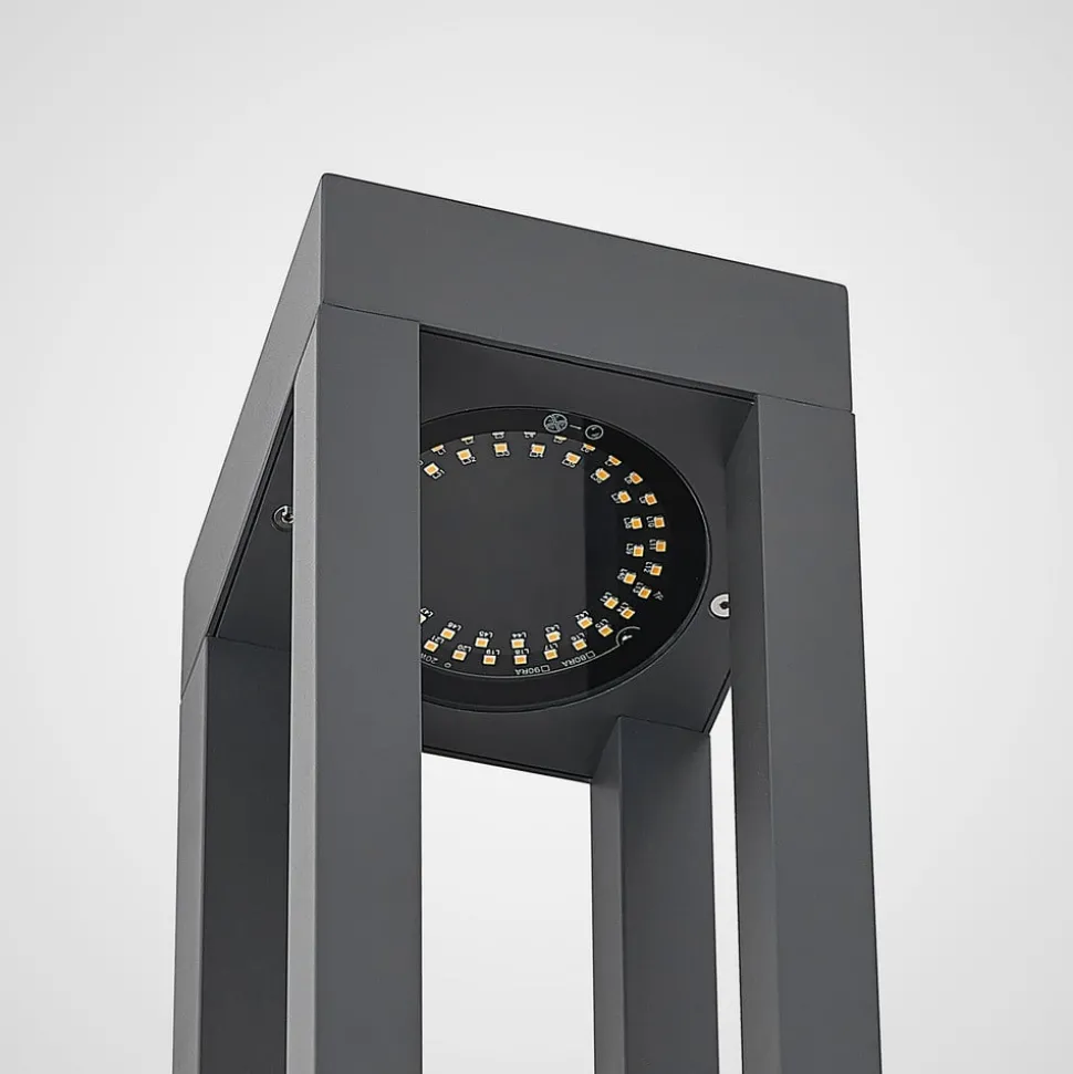 Arcchio LED tuinpadverlichting Lienna, 90 cm, grijs, metaal, IP65