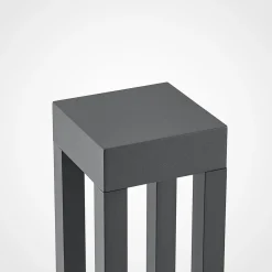 Arcchio LED tuinpadverlichting Lienna, 90 cm, grijs, metaal, IP65