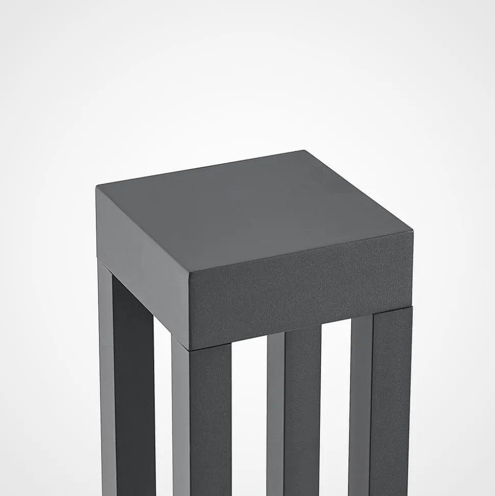 Arcchio LED tuinpadverlichting Lienna, 90 cm, grijs, metaal, IP65