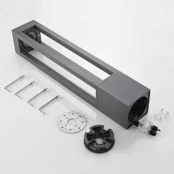 Arcchio LED tuinpadverlichting Lienna, 90 cm, grijs, metaal, IP65