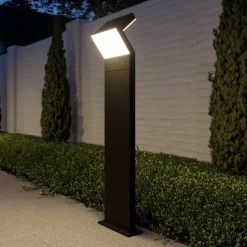 Arcchio LED tuinpadverlichting Havin, antraciet, metaal, 100cm