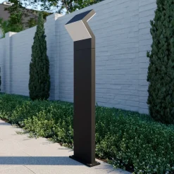 Arcchio LED tuinpadverlichting Havin, antraciet, metaal, 100cm