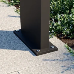 Arcchio LED tuinpadverlichting Havin, antraciet, metaal, 100cm